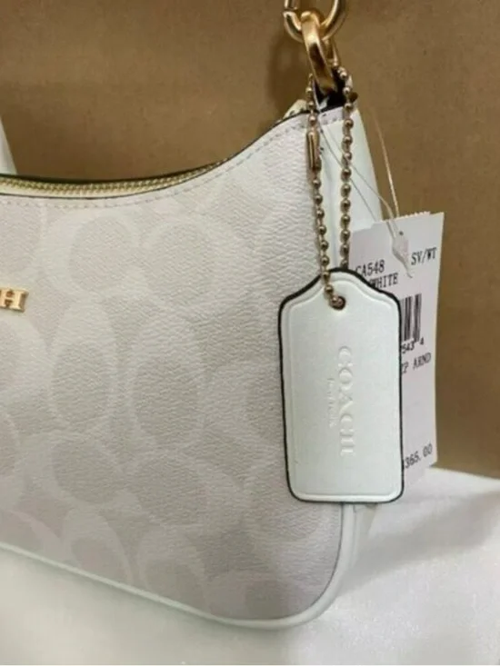 NEW Coach Signature Teri Bag - White/Chalk Multi - Picture 5 of 8